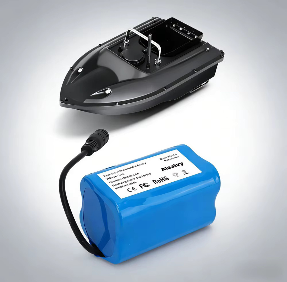 Aleaivy Li-Ionen-Akku 7,4 V 19800 mAh in Blau für Angelköderboote und Fernbedienungen T1882011-5 T888 V007 H18 C18 - Bild 2