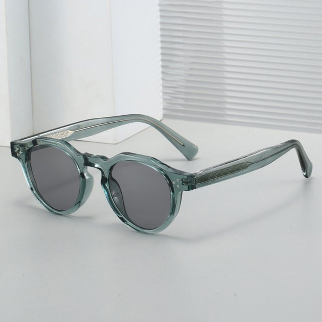 FUQIAN Sonnenbrille, rund, Vollrand, Kunststoff, Unisex - Bild 1