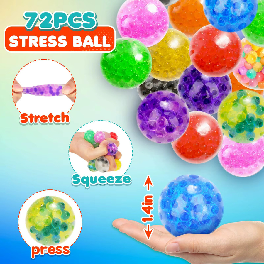 GSF Quetschbare Stressbälle, Fidget-Spielzeug, multicolour, 5-80 Stück - Bild 2