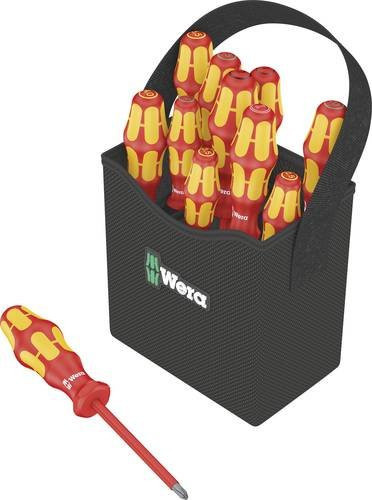Wera Kraftform 2go 100 VDE Schraubendreher-Set 11-teilig in Rot und Gelb - Bild 1