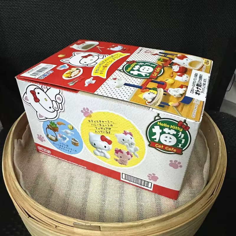 RE-MENT Hello Kitty Katzencafé Blind Box, Miniatur-Actionfiguren, Puppen-Modell - Bild 2