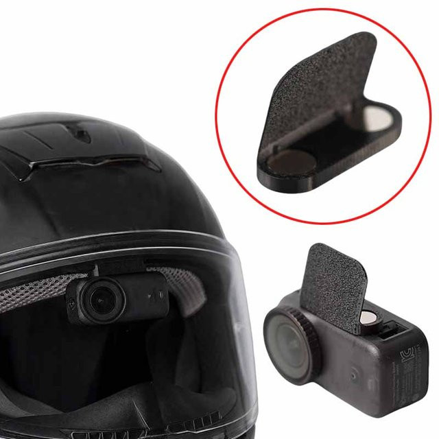 Magnetische Kamerahalterung für DJI Nano, 3D-gedrucktes Helm-Zubehör in Schwarz, kompatibel mit Shoei, Arai, AGV, Kabuto und Bell für POV-Aufnahmen - Bild 1