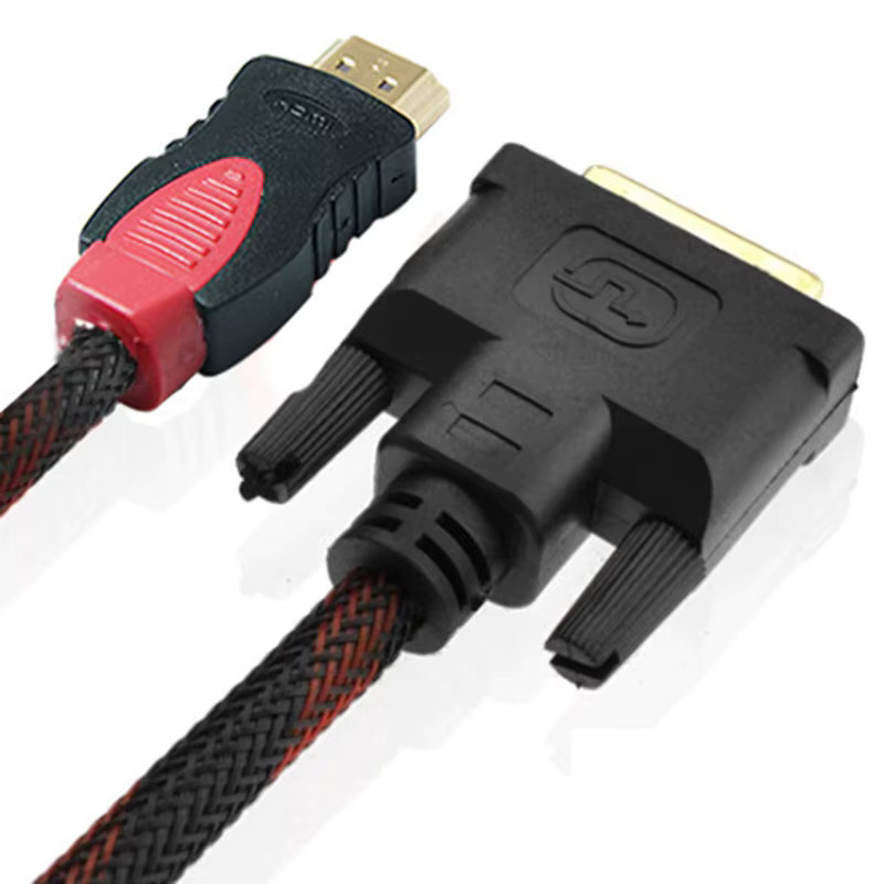 Wsellda DVI auf HDMI Video Kabel, vergoldete 24+1 Pin Stecker, 1080P Full HD, schwarz - Bild 3