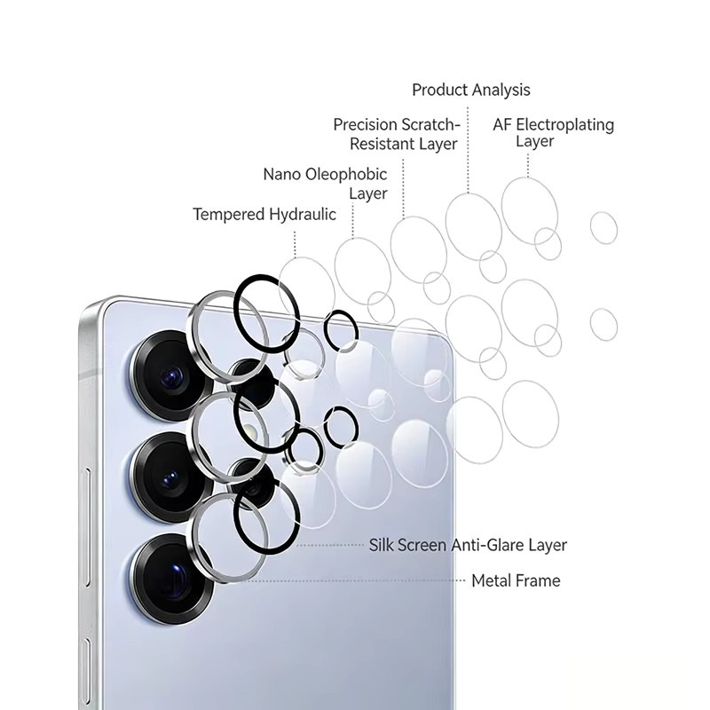 HD Clear gehärtetes Schutzglas für Samsung Galaxy S26 Ultra Plus S26+ mit Kameraschutz, transparent - Bild 4
