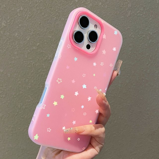Bunte Handyhülle mit Sternen in Pastellfarben für Xiaomi Redmi Note 15 Pro 14 13 12 11 Pro Plus 5G 12S 13C 14C 4G Cover - Bild 1