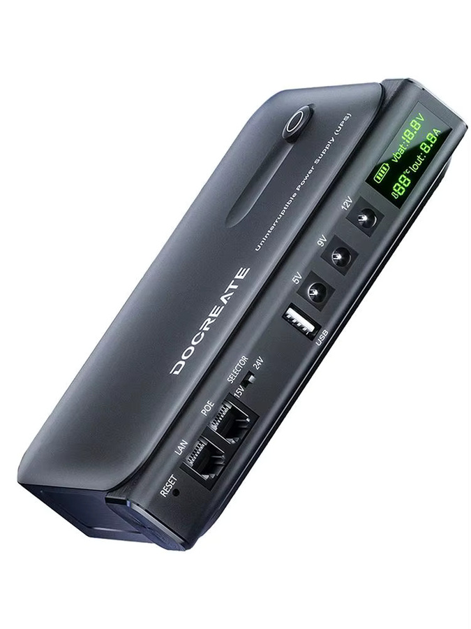 DC1036l Digitale USV Unterbrechungsfreie Stromversorgung 36 W Tragbare Stromversorgung für Router in Schwarz - Bild 5