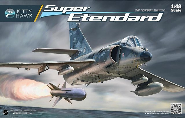 Kitty Hawk Super Etendard, Fahrzeug, 1:48, Grau - Bild 1