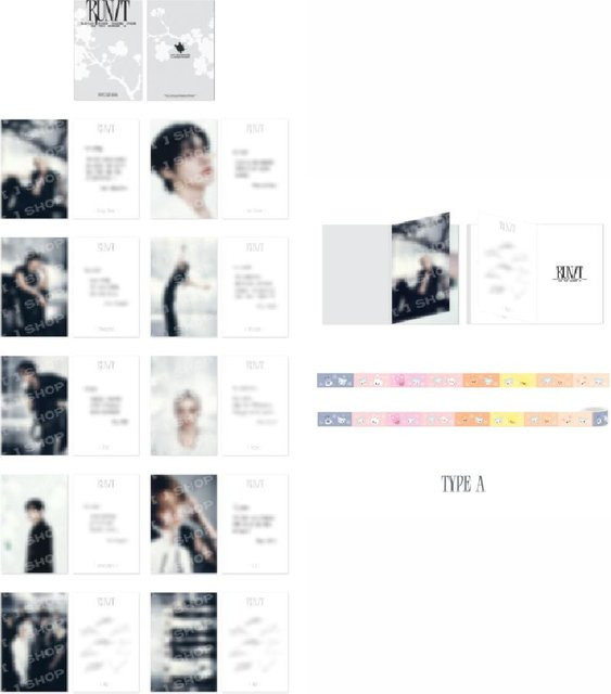 Stray Kids RUN IT SEOUL Postkartenbuch und Roll-Sticker-Set Type A in Multicolour - Bild 1