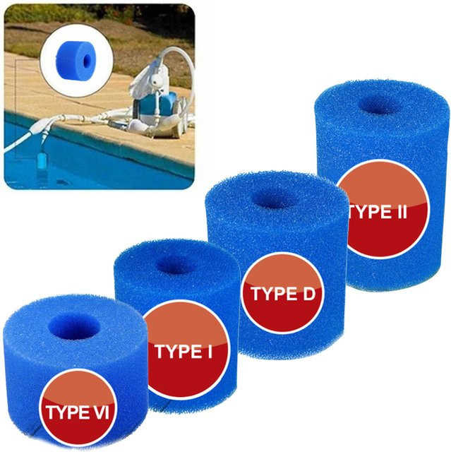 Intex Waschbarer Schwimmbad-Filterschwamm in Blau für Typ I II VI D - Bild 1