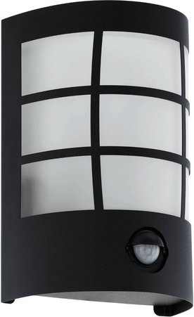 Eglo Wand- und Deckenleuchte CERNO 1 aus verzinktem Stahl in Schwarz mit Bewegungssensor und IP44 Schutzart - Bild 1