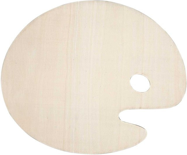 Rico Design Malpalette klein aus Holz B: 25 cm, T: 29,8 cm - Bild 1