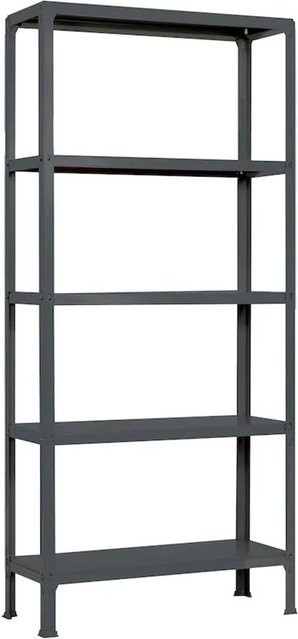 PROREGAL Wohnregal Living Koala aus Metall mit 5 Fachböden in Anthrazit, H x B x T: 180 x 80 x 30 cm - Bild 1