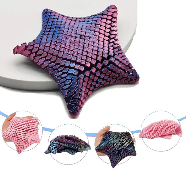 Bandai Seestern-Stressabbau-Spielzeug, 3D-gedruckt, beweglich, 18 cm - Bild 1