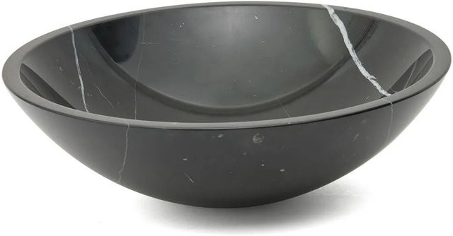Swiss Aqua Technologies Aufsatzwaschbecken Waschschale aus Naturstein in Schwarz, B/T: 43 x 43 cm, Höhe: 13,5 cm - Bild 1
