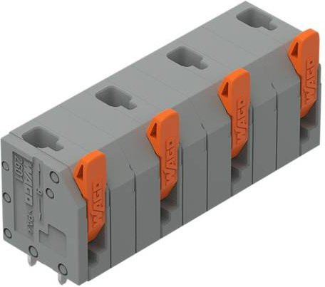 WAGO 2601-3504 Leiterplattenklemme Grau 50 Stück - Bild 1