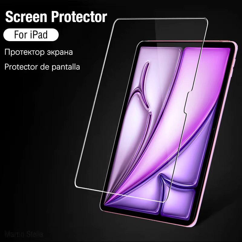Apple Displayschutz aus gehärtetem Glas für iPad Air 11 und 13 Zoll, transparent - Bild 2