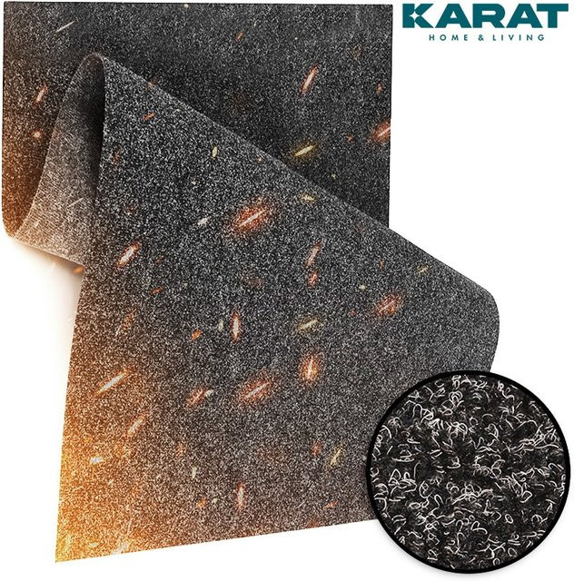 Karat homeliving BBQ-Matte Dalton Grillschutzmatte feuerfest in Schwarz - Bild 1