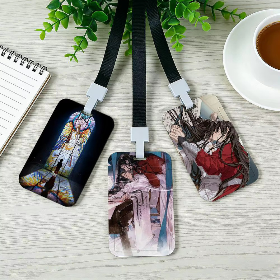Anime H-Heaven Official's Blessing Kartenhalter mit Schlüsselband für Ausweise und Namensschilder, Unisex, Kunststoff - Bild 2