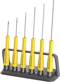 PB Swiss Tools Sechskant-Elektronik-Schraubendreher-Satz ESD, 6-teilig, Gelb - Bild 1