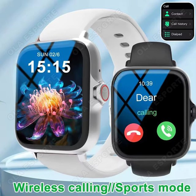 Ola Esporte Smartwatch, Silber, Silikon, Rechteckig - Bild 1