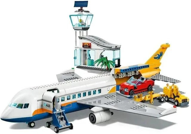 Linyi toy 60262 Stadtgebiet Flughafen, Flugzeug Bausatz, ab 6 Jahren - Bild 1