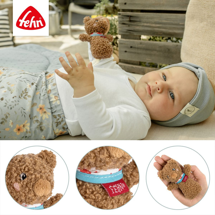 Fehn Mini-Rassel Bär Fred, Plüsch, ab 0 Jahre - Bild 3