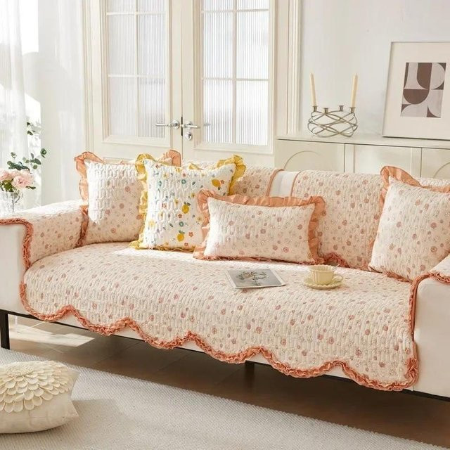 Protecor Sofakissen mit floralem Design aus Baumwolle, quadratisch, Mehrfarbig, 70 x 70 cm - Bild 1