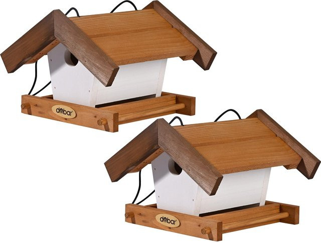 dobar Vogelhaus Goldener Oktober hängendes 2er Set in Braun - Bild 1