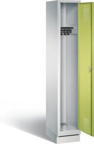 C+P Garderobenschrank Evolo mit Front in Viridingrün und Korpus in Lichtgrau, H x B x T: 180 x 32 x 50 cm - Bild 1