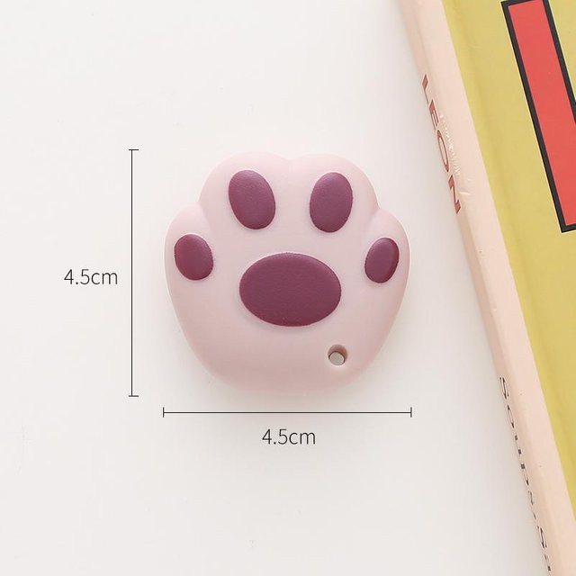 Binchi Cultural Supplies Universalmesser mit versenkbarer Klinge im süßen Cartoon Katzenpfoten-Design, Pink - Bild 1