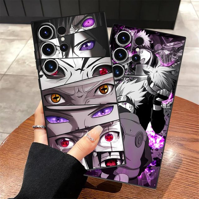 Weiche Handyhülle im Anime-Design für Samsung Galaxy S20, S21 FE, S23 Ultra, S24 Plus und S25 Edge in Schwarz und Multicolour - Bild 1