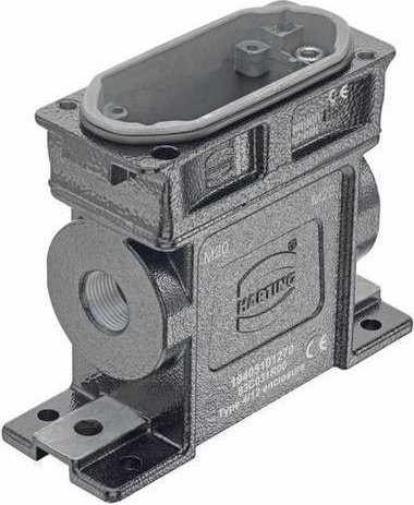 HARTING Sockelgehäuse aus Aluminium in Grau - Bild 1