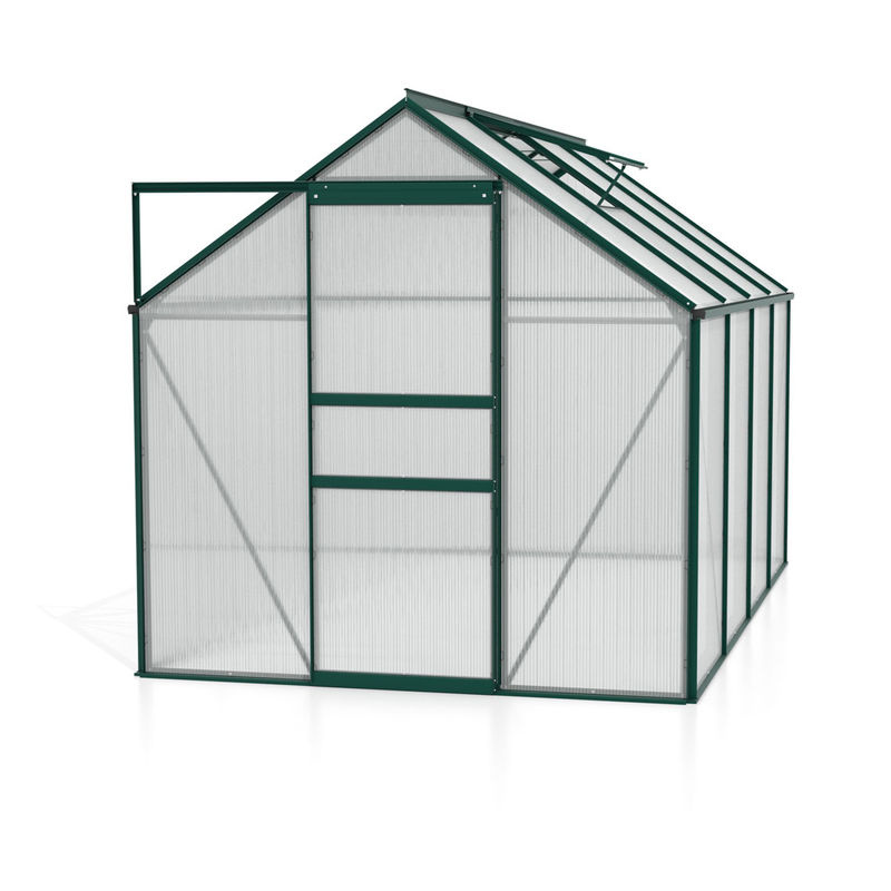 Vitavia Gewächshaus Calypso 5800 in Smaragd Grün mit 5,8 m² Fläche und Polycarbonat-Platten - Bild 2
