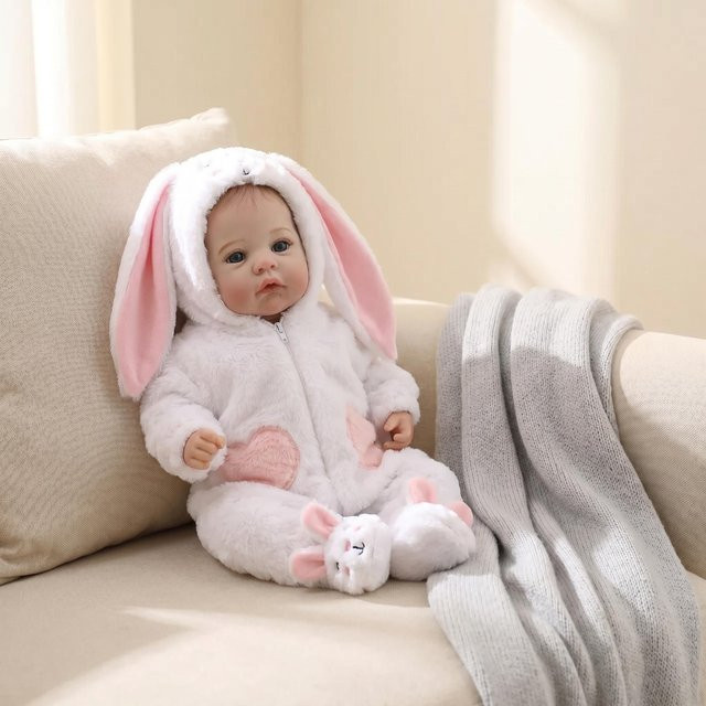 NPK 18-Zoll Neugeborenen-Babypuppe, Lebensechte Kuschelige Figur, ab 0 Jahre - Bild 1