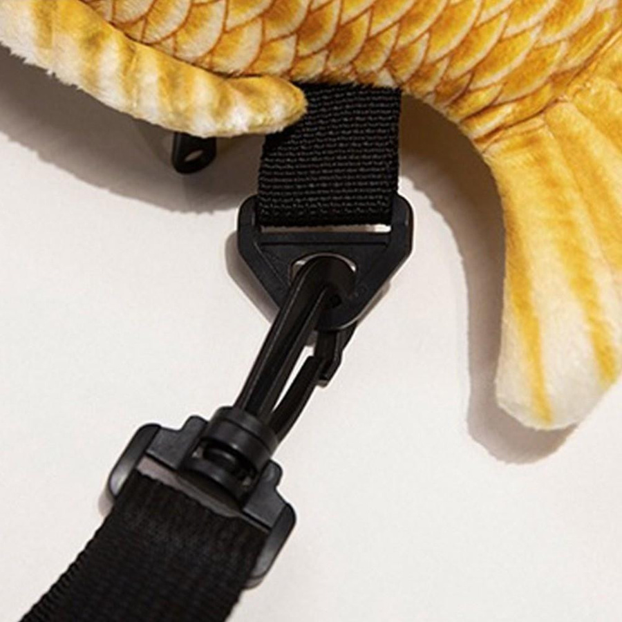XCHJZLW Fisch Plüschtier Tasche Plüschfisch Plüsch Umhängetasche - Bild 2