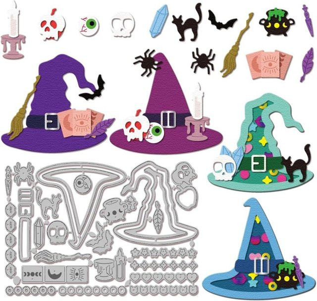 Metall Hexenhut Stanzformen für DIY Scrapbooking und Kartenherstellung mit Prägefunktion - Bild 1