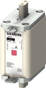 Siemens NH-Sicherungseinsatz Indus.Sector Größe 00, 100A, 500AC/250DC, Farben: Rot/Weiß - Bild 1