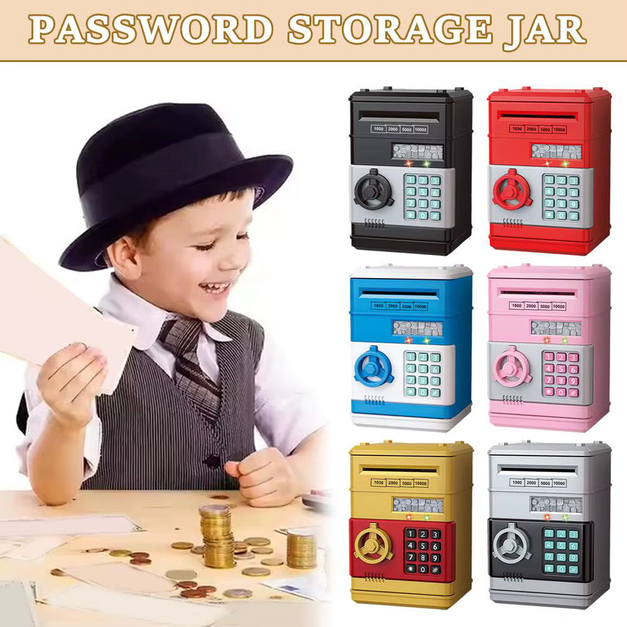 KITPIPI Elektronische Spardose, Mini-Safe, Gelb - Bild 2