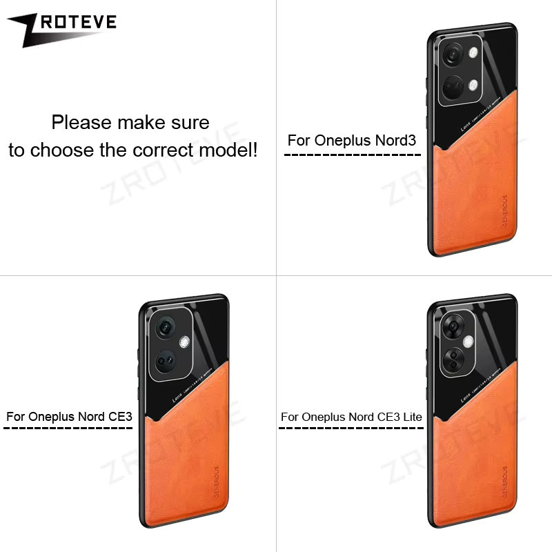 Zroteve Leder Textur Handyhülle für OnePlus Nord CE3 Lite und Nord 3 in Grün mit Soft Frame und PC-Abdeckung - Bild 2