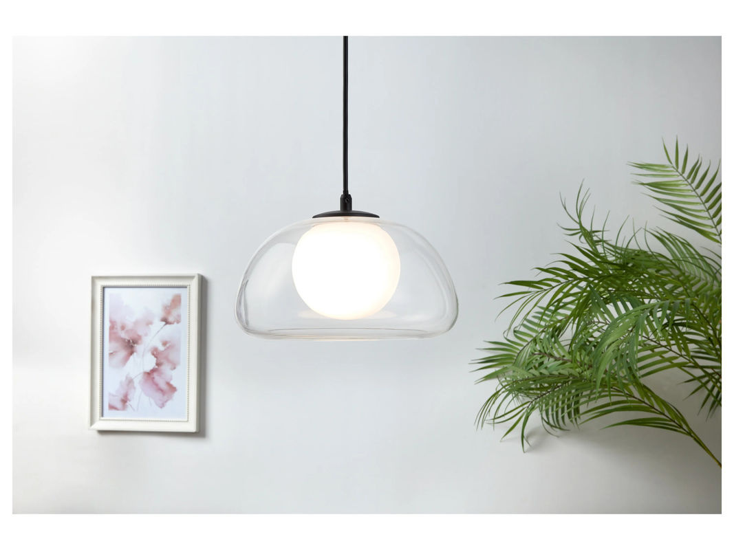 LIVARNO HOME LED-Pendelleuchte aus Glas in Transparent mit Stahl-Elementen - Bild 3