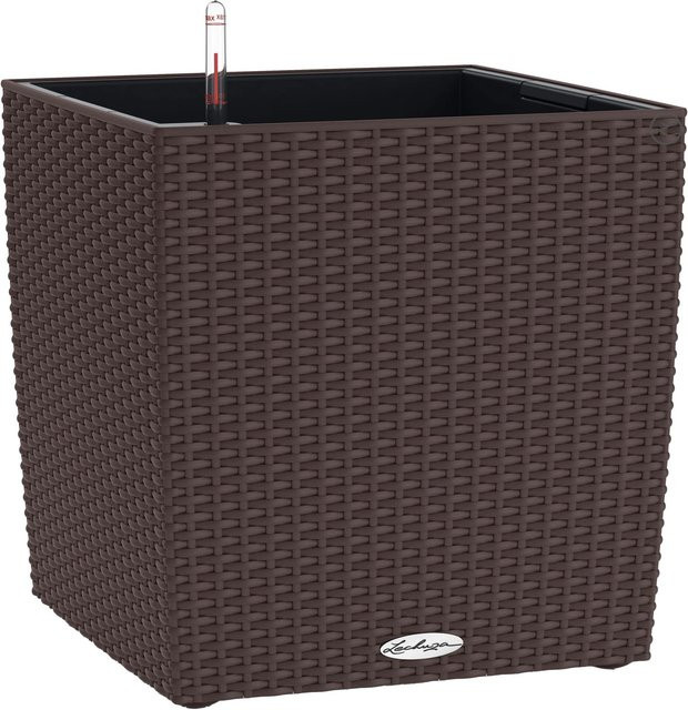 Lechuza Pflanzgefäß Cube Cottage Mokka B/T/H: 30 x 30 x 30 cm - Bild 1