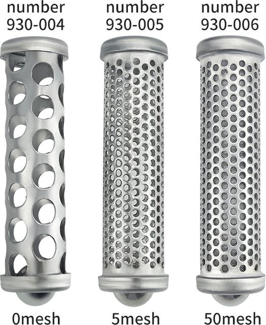 Speeflo Titan Verteilerfilter mit Rückschlagkugel-Auslassfilterelement für HC970 Airless Farbspritzgerät in Silber aus Edelstahl - Bild 1
