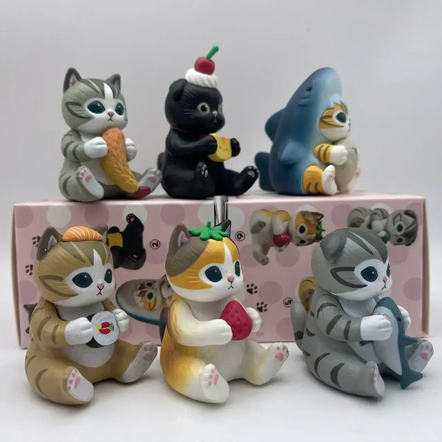 Mufosand Fuzzy Puffy Cat Blind Box, Action Figure, Bunt / Mehrfarbig - Bild 1