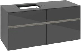 V&B Waschtischunterschrank Collaro in Grau, glänzend, B/T/H: 120 x 54,8 x 50 cm - Bild 1