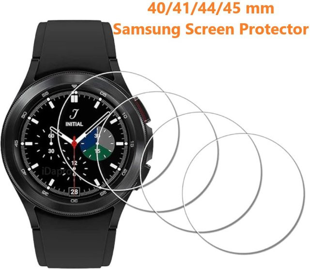 Samsung Displayschutzfolie, gehärtetes Glas, transparent, Samsung Galaxy 4/5/44/40/41/47mm - Bild 1