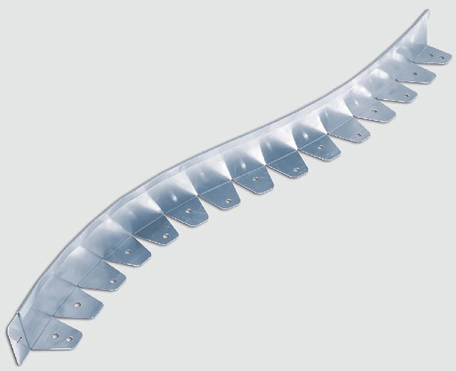 Scherf Rasenkante Kurve Light Grau verzinkt B: 121 cm, H: 8 cm - Bild 1