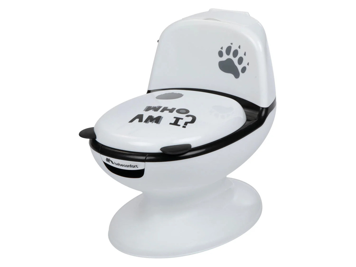 BEBECONFORT Mini Panda Kindertoilette mit Spülgeräuschen in Weiß - Bild 1