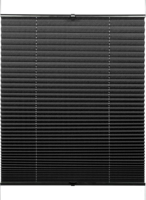 Gardinia Plissee Concept Tageslicht halbtransparent Schwarz B: 100 cm, H: 130 cm - Bild 1