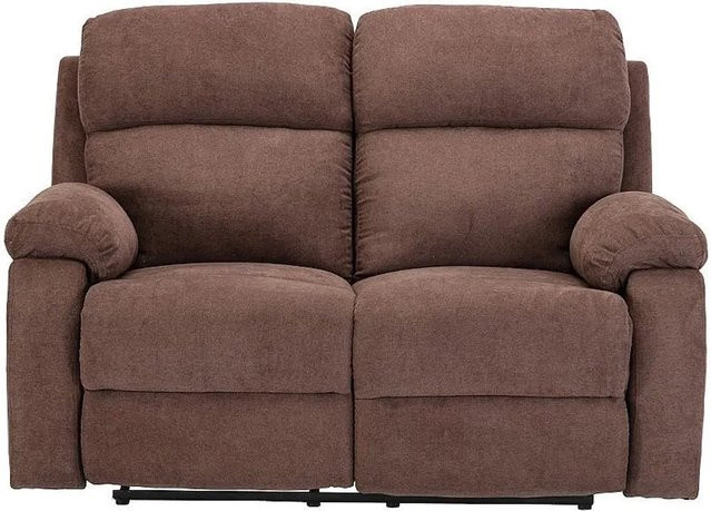 Vente-unique Relaxsofa Tolzano in Braun mit Stoffbezug, Breite: 146 cm - Bild 1