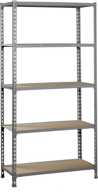 PROREGAL Schwerlastregal Big Muli mit 5 verstellbaren Fachböden, Grau, H x B x T: 200 x 100 x 30 cm - Bild 1
